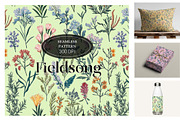 Fieldsong - Wildflower Pattern, an Illustration by Brush Berry Studios (Thumbnail 1 of 4)
