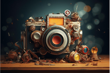 Advanced Photo camera. Generate Ai, a Person Photo by Ylivdesign