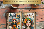 WHIMSICAL FOLK GIRL CLIPART PACK, a Person Illustration by Daring Digies (Thumbnail 9 of 9)