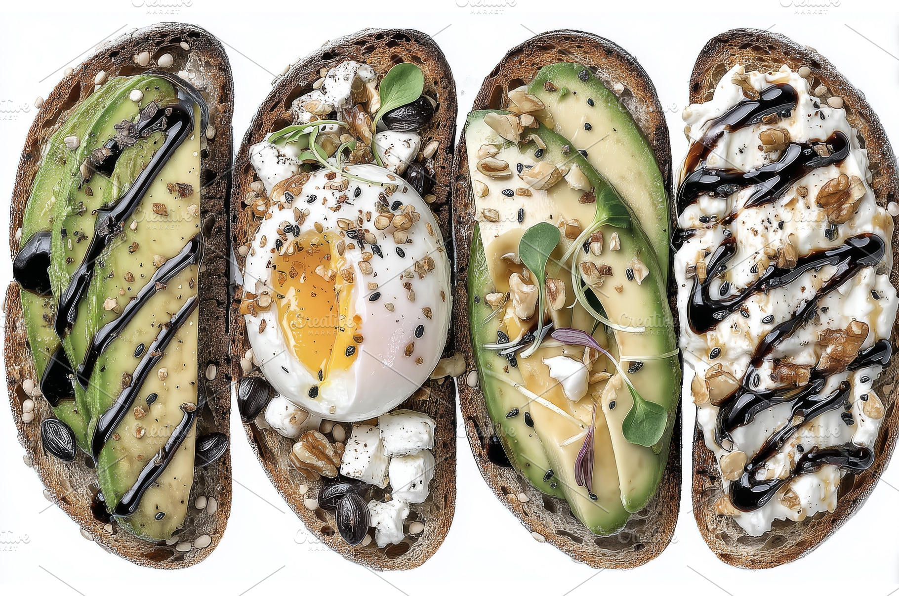 Microgreen, tofu cheese, and avocado, a Food & Drink Photo by ZinetroN