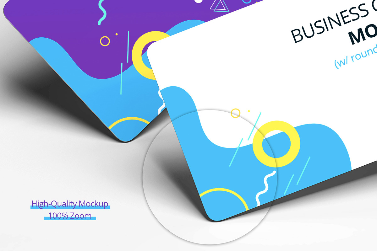 Business Card Mockup (Round Corners), a Product Mockup by Graphic Xtreme (Photo 2 of 3)