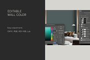 Urban Wallpaper Mockup | Lounge 2, a Household Mockup by Blixa 6 Studios (Thumbnail 5 of 7)