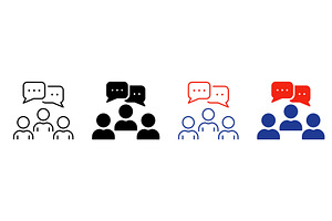 Community Network People Icons, a Person Illustration by Gentle Studio