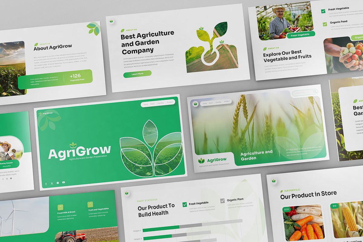 Agriculture and Garden PowerPoint, a Presentation Template by Pixslides (Photo 1 of 5)
