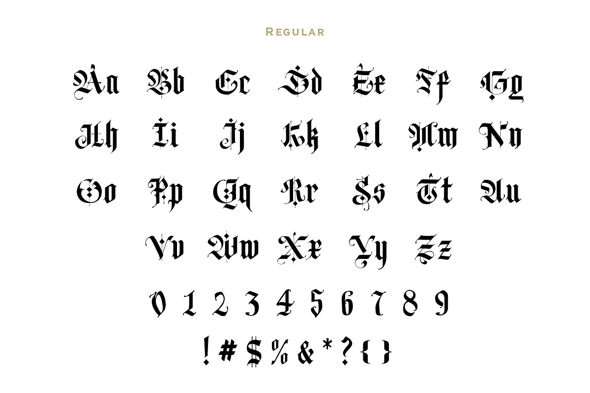 Old Zealand, a Blackletter Font by Loudoun Design Co. (Photo 4 of 9)