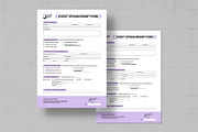 Event Sponsorship Form Template, a Stationery Template by BrandPacks (Thumbnail 2 of 4)