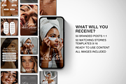 Skincare Instagram Templates Canva, a Social Media Template by DesignsbyMariaStudio (Thumbnail 2 of 10)