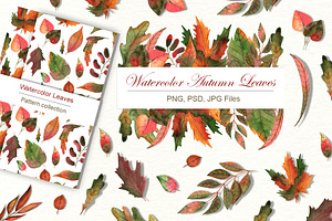Watercolor Autumn Leaves