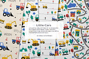 Kids Cars Clipart & Map Creator, a Transportation Illustration by Irina Ostapenko (Thumbnail 2 of 14)