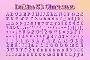 Dalbine 3D, a Serif Font by Craft Supply Co. (Thumbnail 8 of 8)