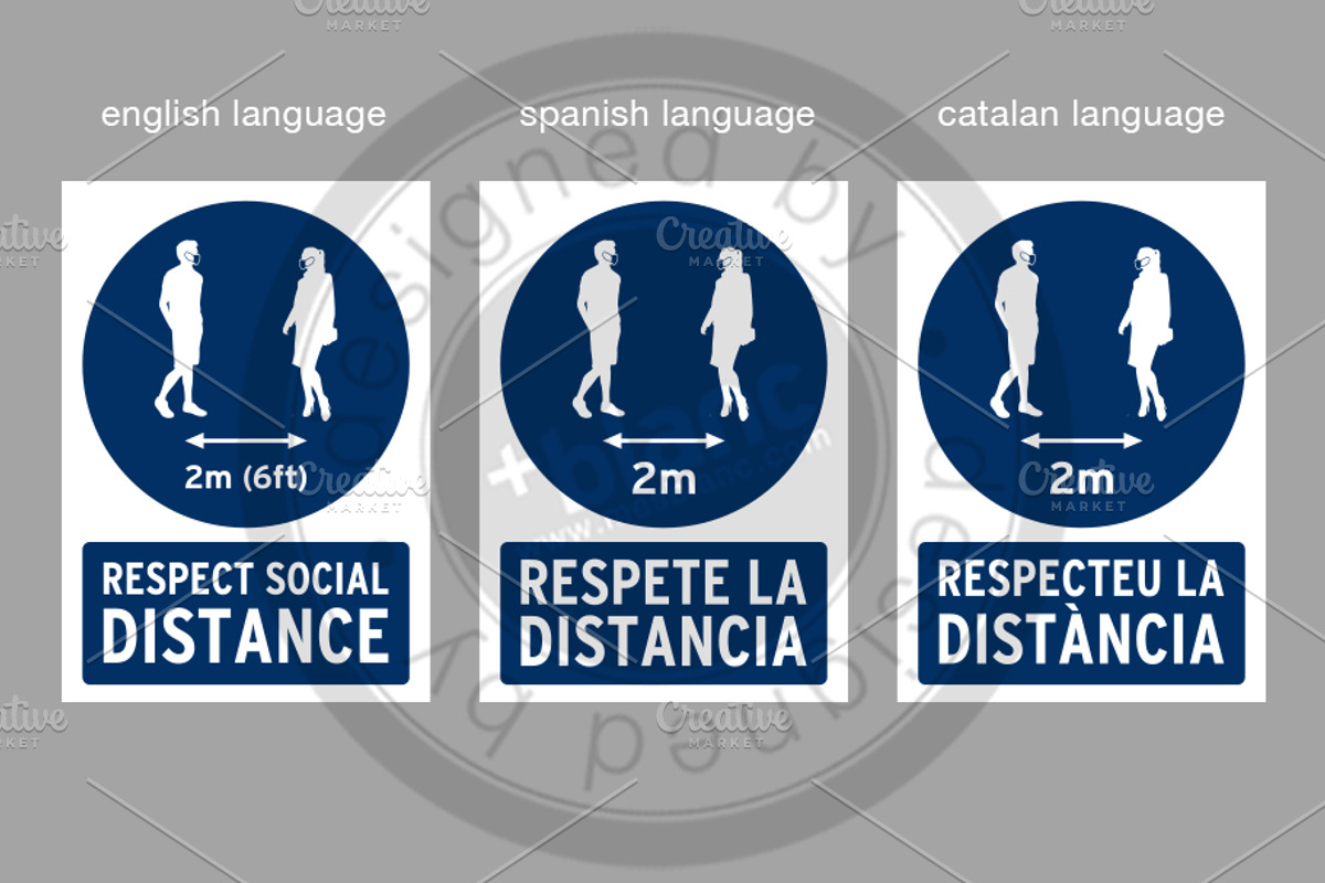 Respect social distance, Covid-19, a Graphic by mesblanc (Photo 2 of 2)