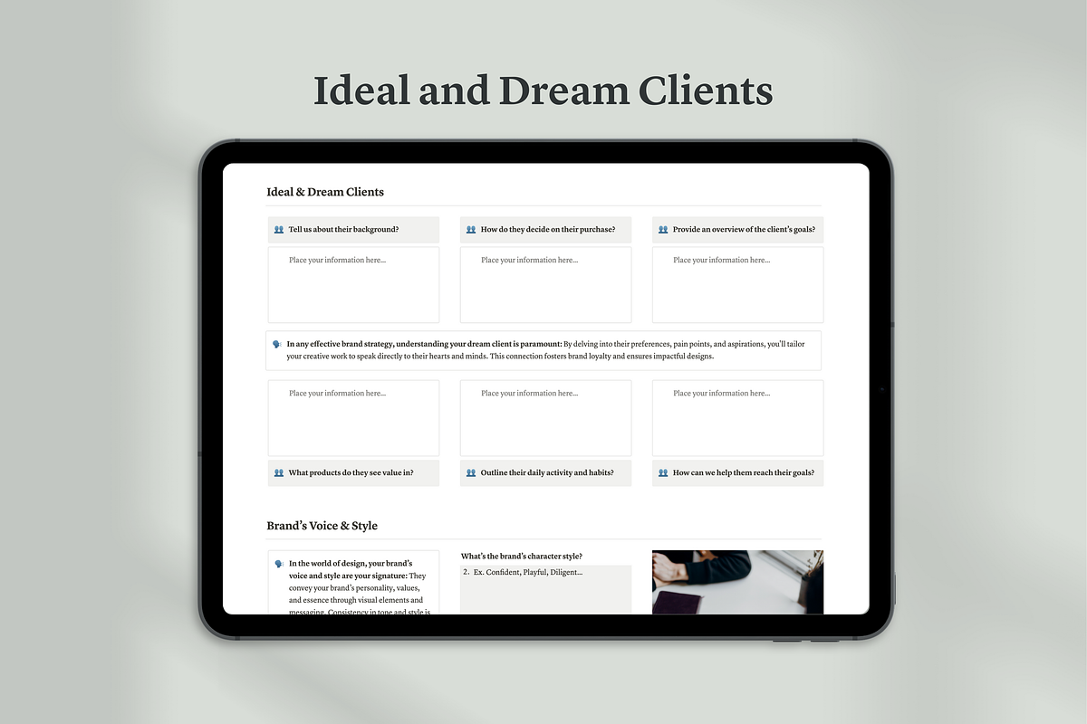 Notion Brand Strategy Template, a Templates & Theme by Swyn.Studio (Photo 6 of 11)
