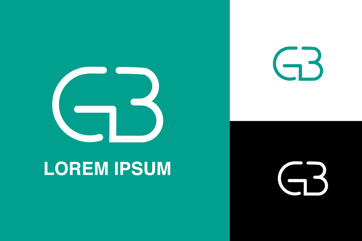 GB, BG Abstract Logo Design., a Branding & Logo Template by art_creater (Photo 1 of 2)