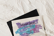 Watercolor Business Card  Template, a Business Card Template by Design Dock (Thumbnail 3 of 3)
