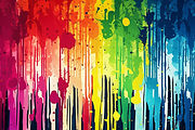 Rainbow Grunge Pattern, a Pattern Graphic by Printable Treasure (Thumbnail 10 of 10)