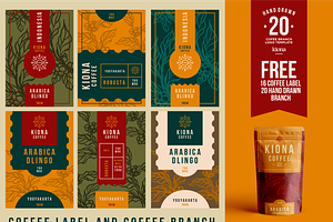 20 Coffee Branch And Label VOL2