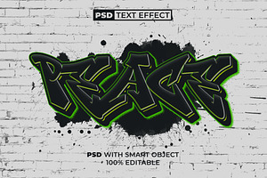PSD Graffiti Text Effect Style, a Layer Style Add-On by Mockmenot