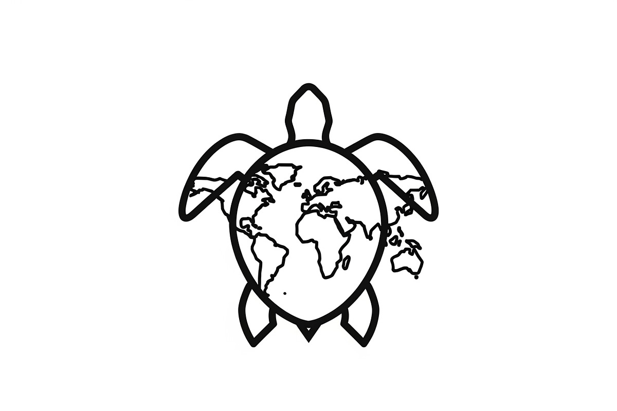 World Map Sea Turtle Bundle, an Illustration by Gaye Art (Photo 19 of 31)