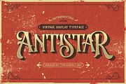 Antistar - Vintage Logo & Motorcycle, a Handwritten Font by ilhamtaro (Thumbnail 1 of 12)
