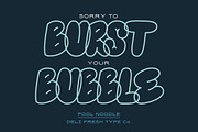 Pool Noodle: A Bubble Letter Font, a Handwritten Font by DeliFreshTypeCo. (Thumbnail 6 of 7)