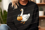 Witchy Goose Halloween Clipart Set, an Illustration by DreamCafeArt (Thumbnail 5 of 7)