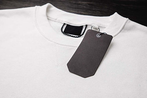 Label Tag Mockup On Sweatshirt