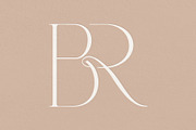 BR monogram, a Branding & Logo Template by LINKED LETTERS STUDIO (Thumbnail 1 of 4)