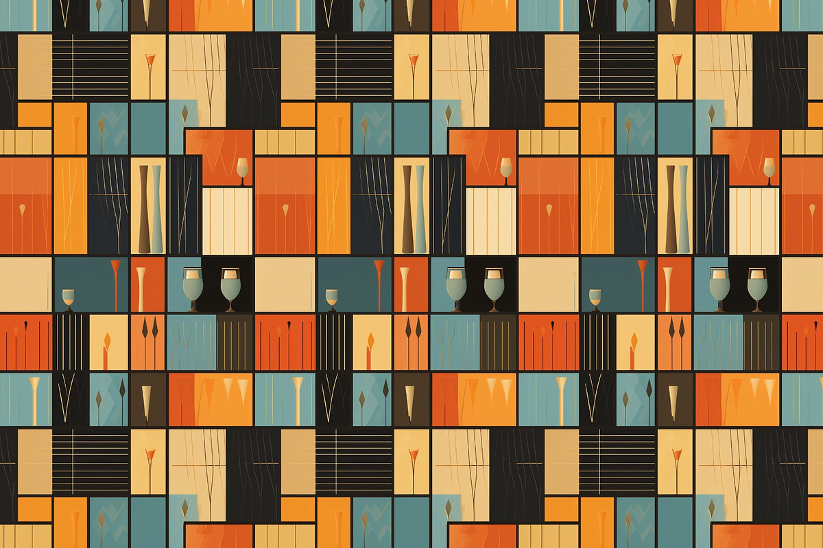 Bar abstraction pattern, a Pattern Graphic by AlexandraTret (Photo 2 of 3)