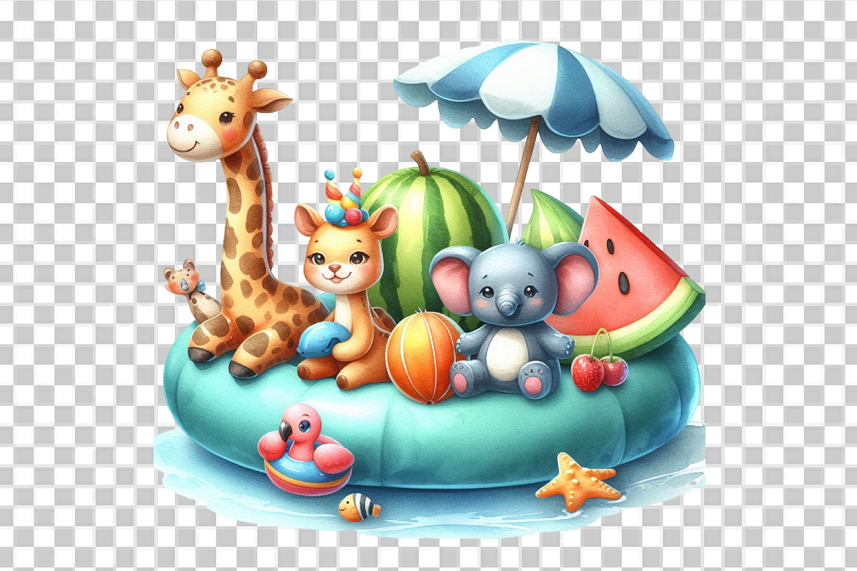 Summer Animals on Float Sublimation, a Graphic by CitraGraphics (Photo 5 of 6)
