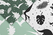 Dinosaur seamless patterns set, a Pattern Graphic by Swetsol (Thumbnail 3 of 7)