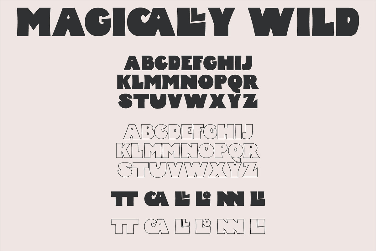 Magically Wild A Lovely Block Font, a Handwritten Font by Prestige Artsy Studio (Photo 8 of 9)