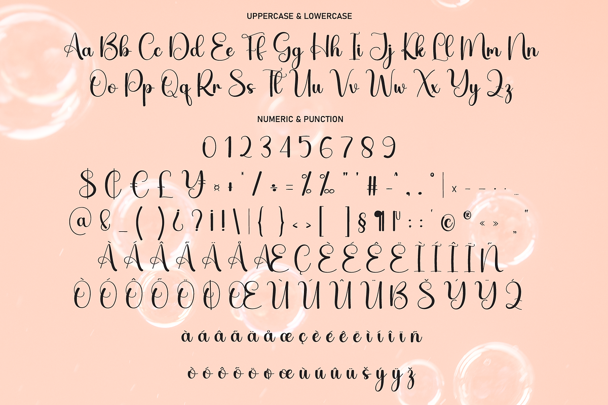 Bubly | Script Font, a Handwritten Font by Scratchones (Photo 7 of 9)