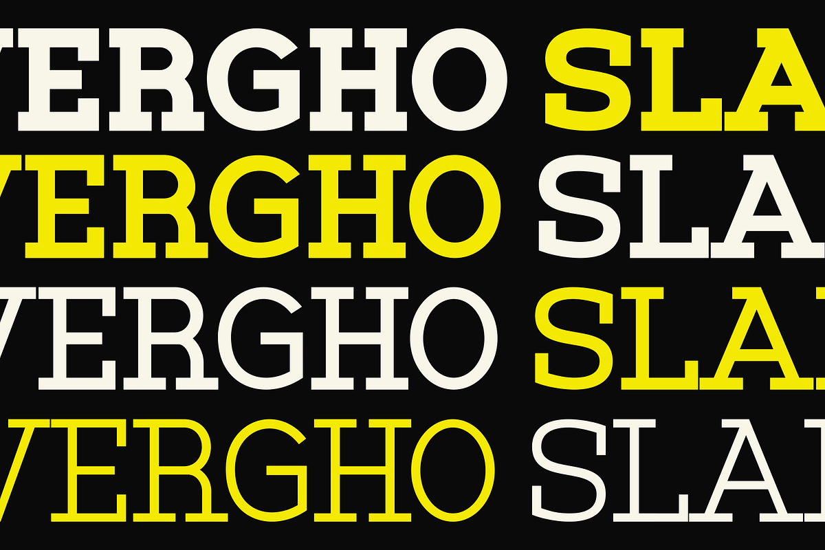 Vergho - Modern Slab Serif, a Slab Serif Font by MaikoHatta (Photo 6 of 7)