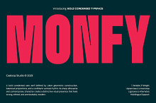 Monfy – Bold Condensed Typeface