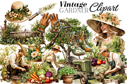 Vintage Garden Clipart, an Object Illustration by Digital Xpress (Thumbnail 1 of 3)