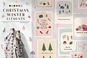 Christmas Winter Abstract Vol.4, a Decorative Illustration by Hanazumi (Thumbnail 1 of 17)