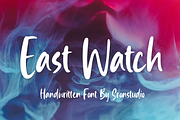 East Watch - Handwritten Font, a Script Font by Sronstudio (Thumbnail 1 of 10)