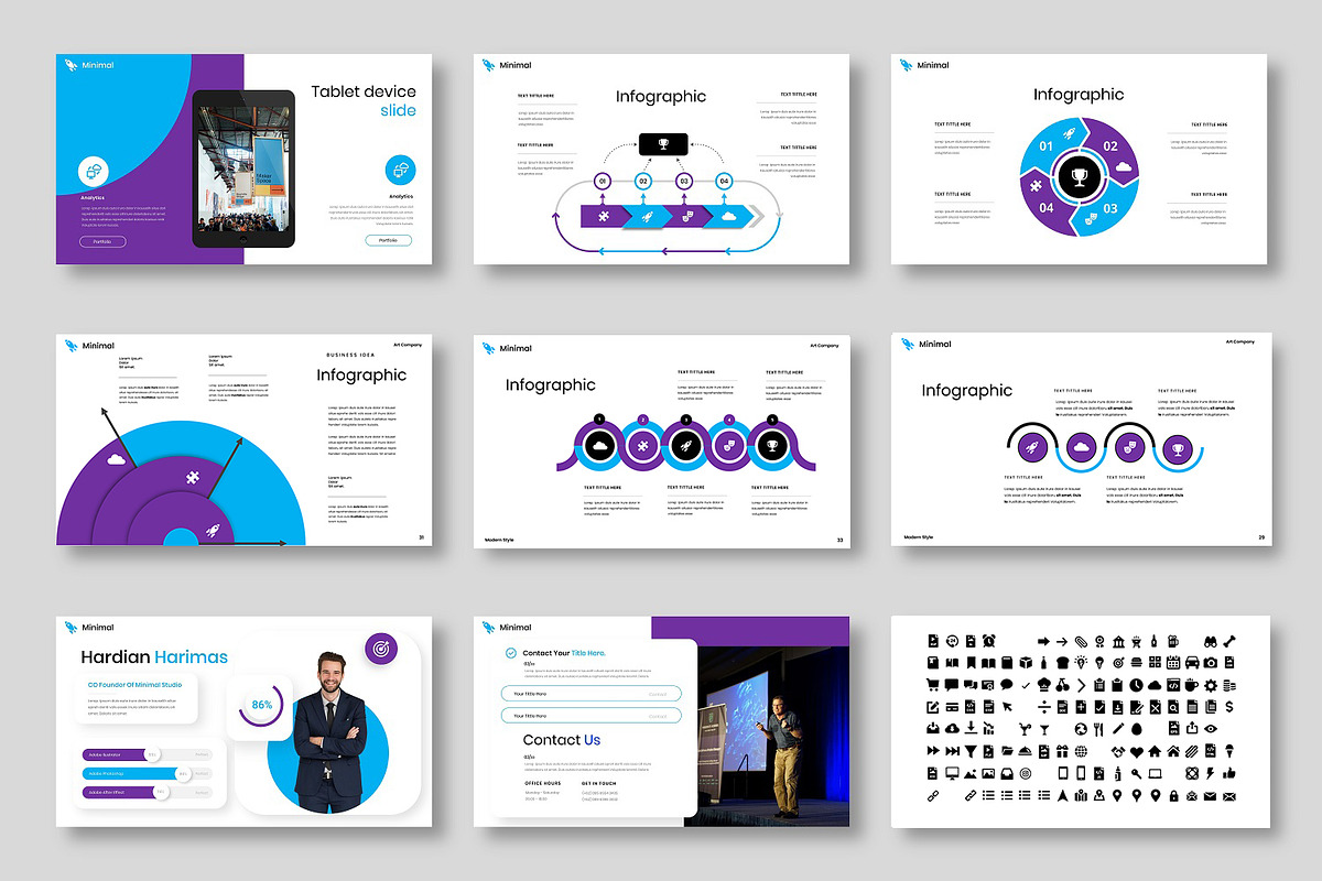 Minimal – Business PowerPoint Templa, a Presentation Template by Dens Creative Studio (Photo 5 of 6)