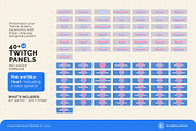 Twitch Panels - Pink and Blue Heart, a Social Media Template by KloudCanvas (Thumbnail 2 of 3)