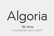 Algoria | Sans Serif Family 36 Font, a Sans Serif Font by Sealoung (Thumbnail 1 of 11)