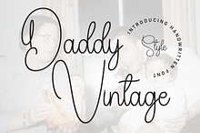 Daddy Vintage | Script Font