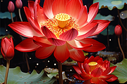 Stunning Lotus Flower Backgrounds, a Background Graphic by Whiskey Bee Boutique (Thumbnail 4 of 11)