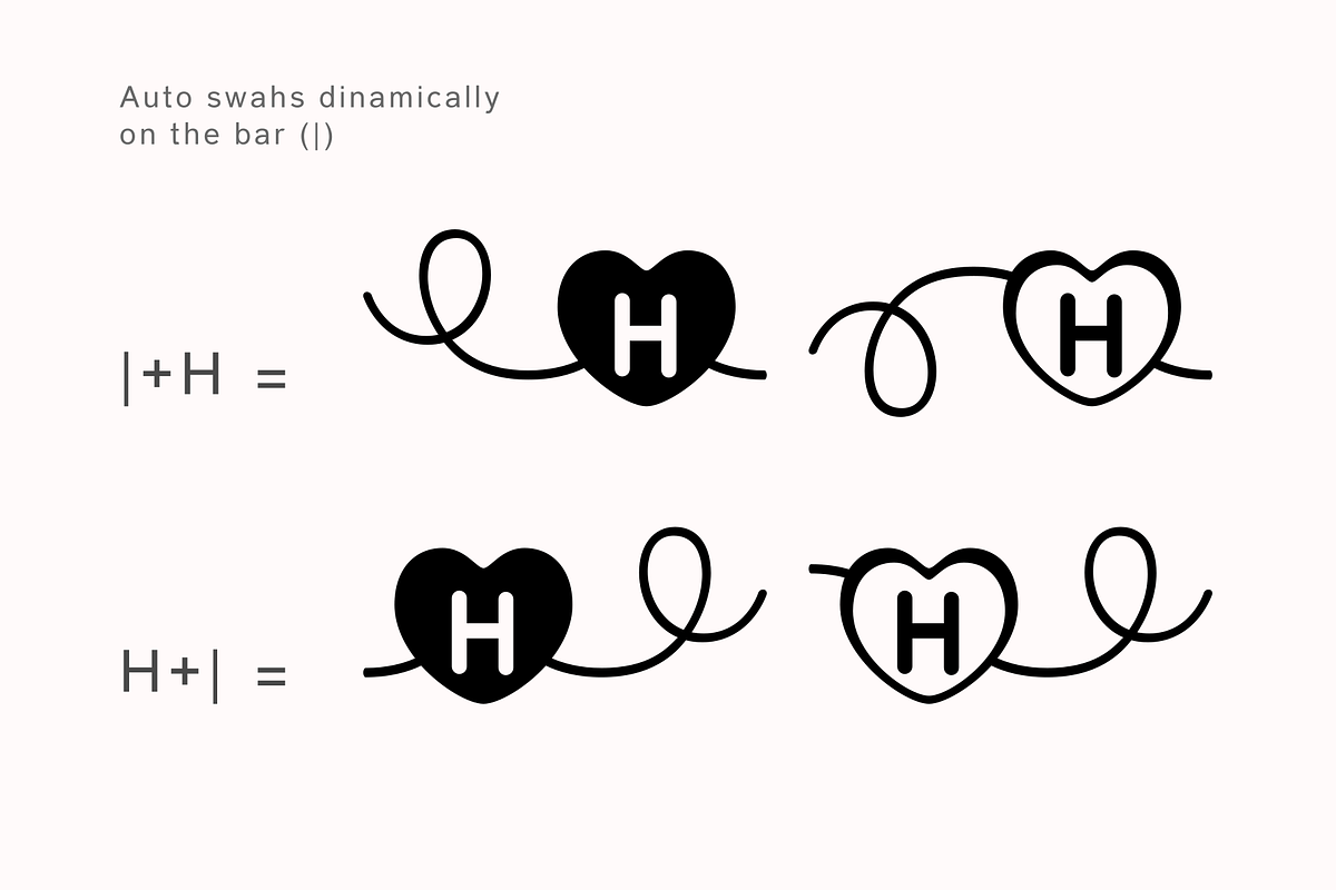 Connected Hearts - Decorative Font, a Sans Serif Font by Attractype (Photo 6 of 8)