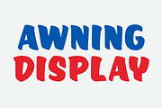 Awning Display, a Handwritten Font by Drew Melton (Thumbnail 1 of 5)