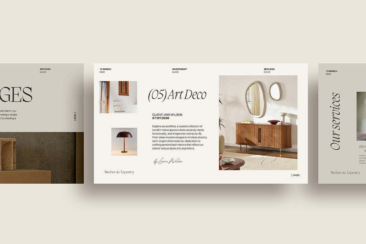 Interior Design Investment Canva, a Presentation Template by Amaré Creative (Photo 4 of 7)