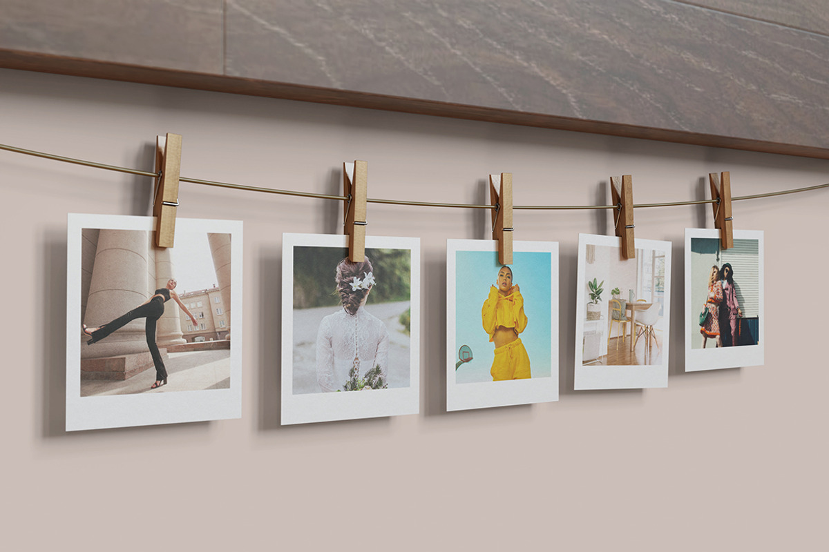 Polaroid Mockup, a Product Mockup by MrLetters (Photo 3 of 5)