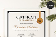Certificate of Completion CANVA C003, a Marketing Template by Draca Design Co (Thumbnail 1 of 4)