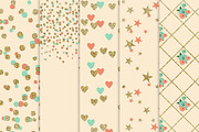 Gold Glitter & Cream Digital Papers, a Texture Graphic by Chus Moreno Studio (Thumbnail 2 of 4)