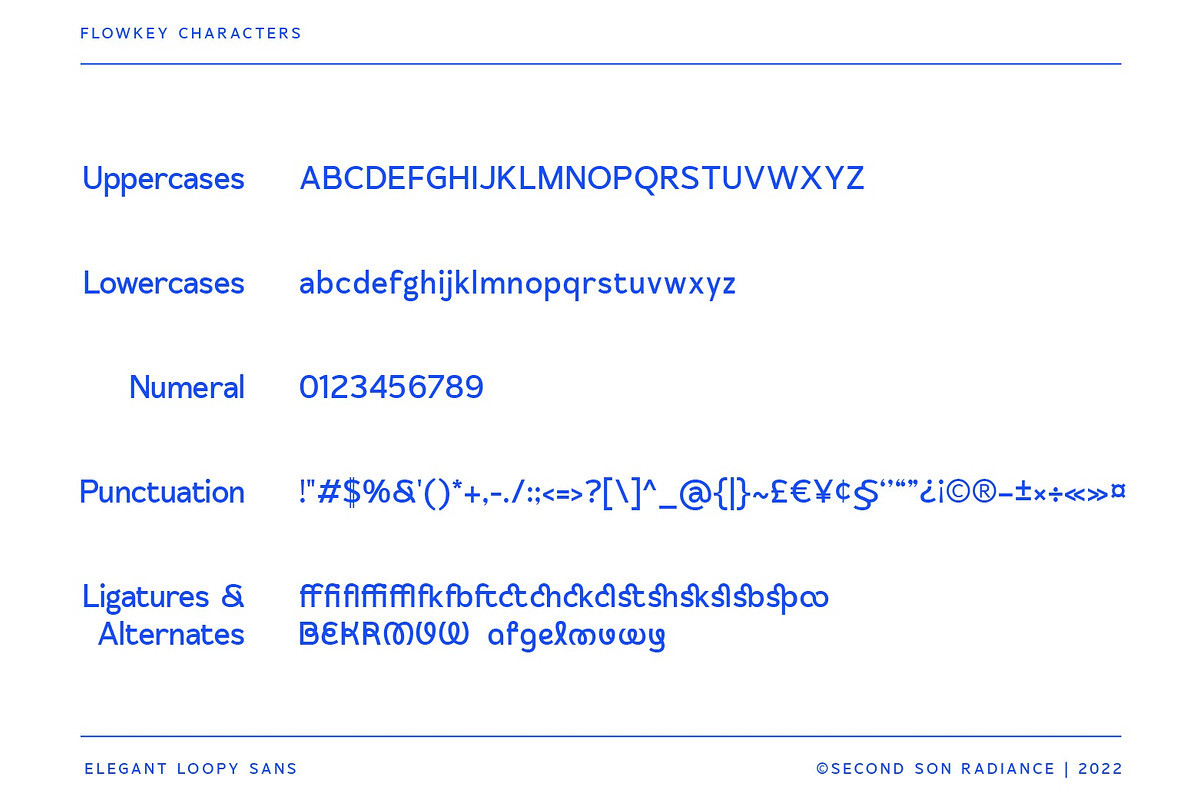 SS Flowkey - Loopy Sans Font, a Sans Serif Font by Typocracy Studio (Photo 10 of 11)