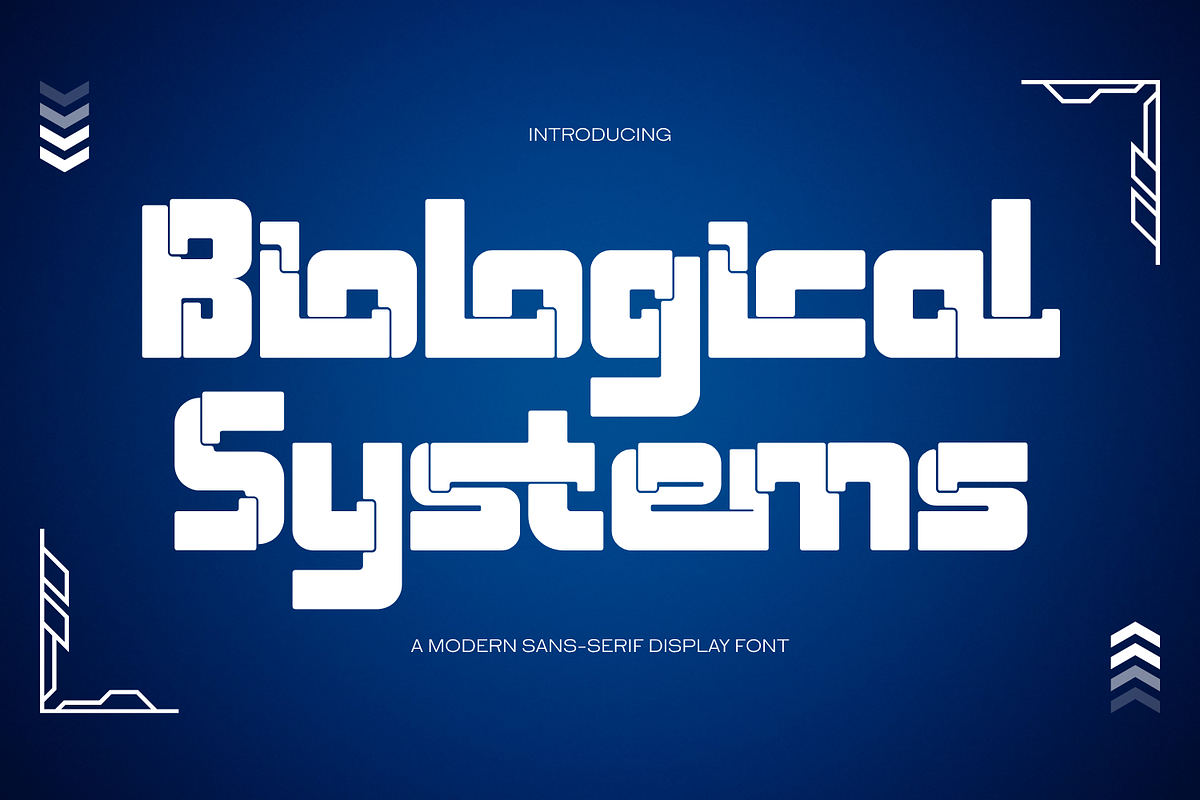 Biological Systems - Tech Font, a Sans Serif Font by 177Studio (Photo 1 of 8)